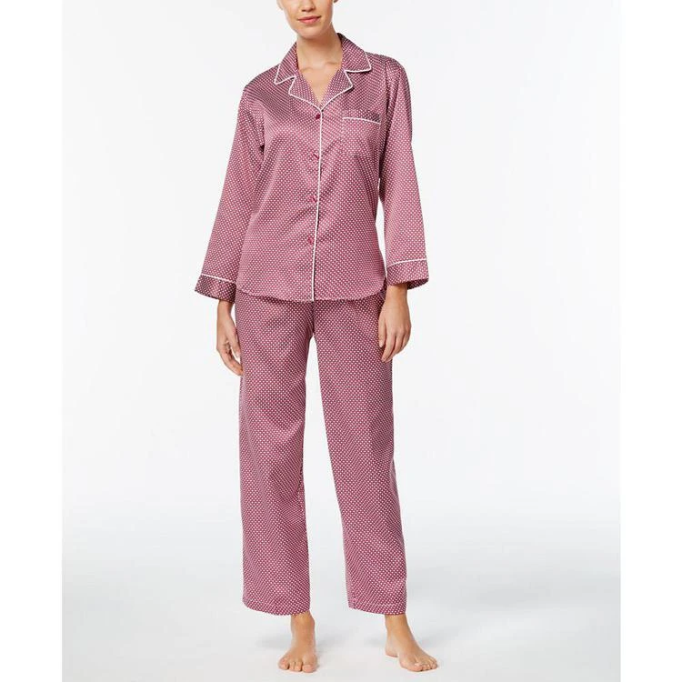 商品Miss Elaine|Printed Satin Pajama Set,价格¥223,第3张图片详细描述