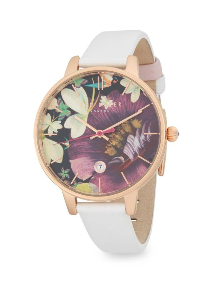 商品Ted Baker London|Floral Dial Analog Watch,价格¥525,第1张图片