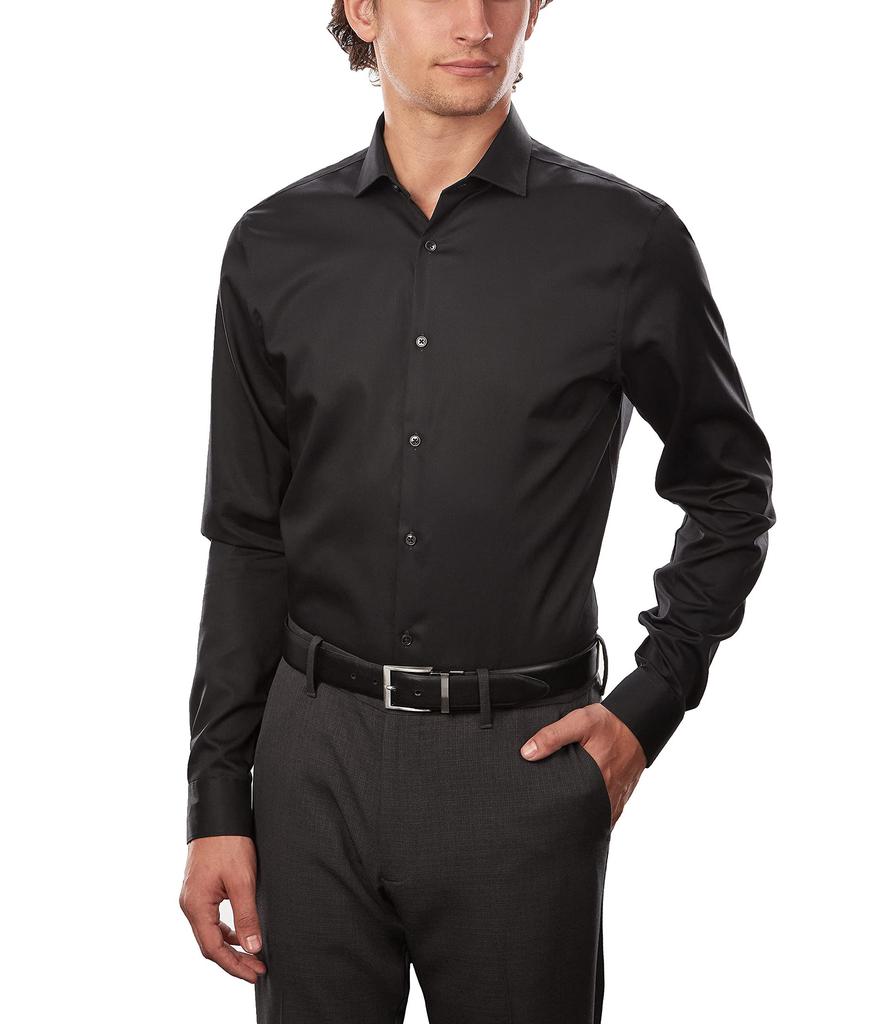 Men's Dress Shirt Xtreme Slim Fit Non Iron Herringbone商品第2张图片规格展示
