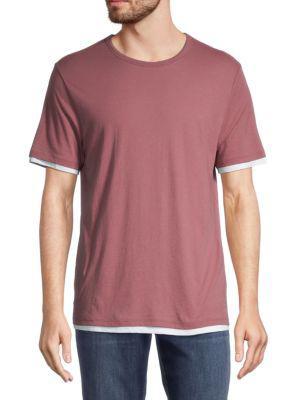 商品Vince|Double Layer Pima Cotton T-Shirt,价格¥588,第1张图片