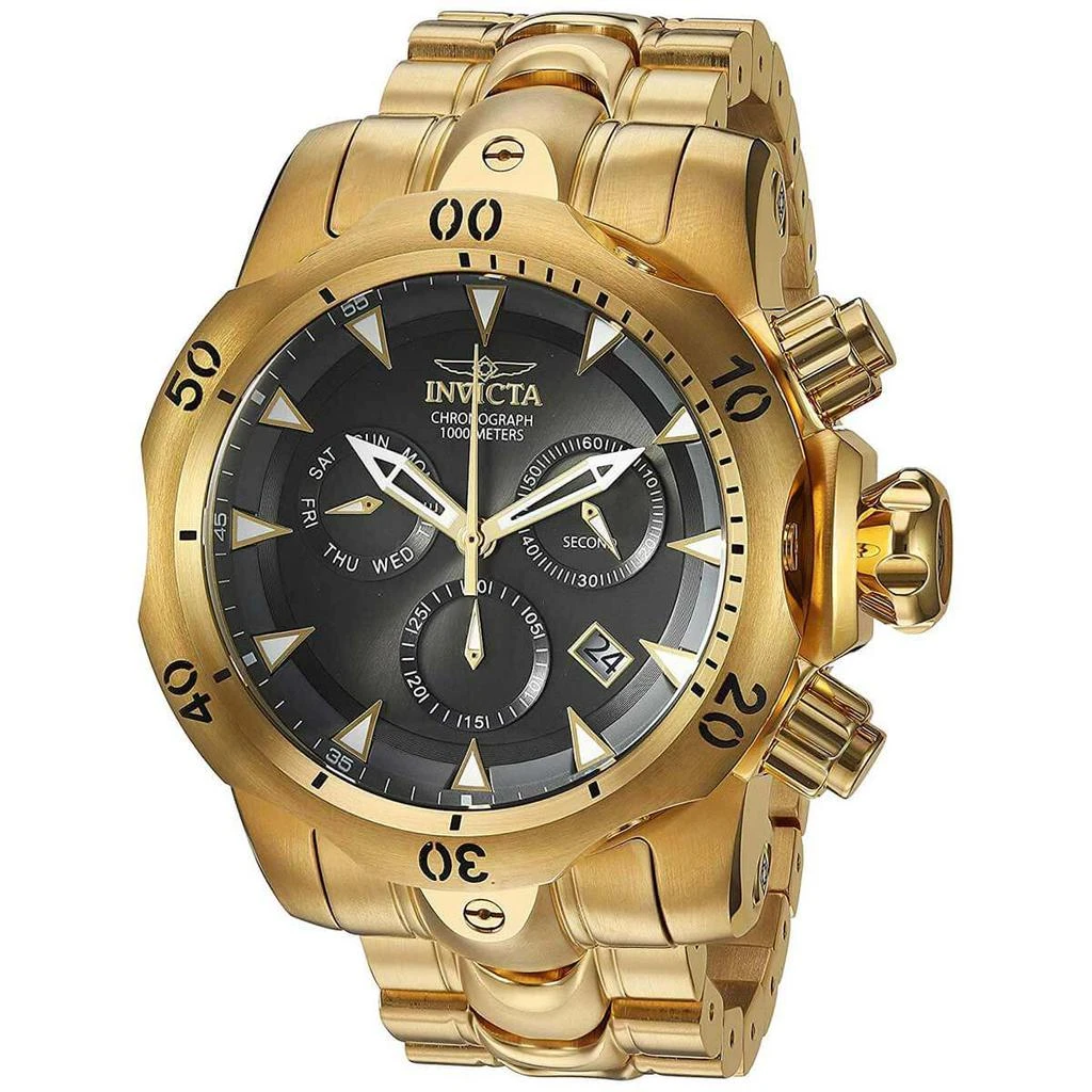 商品Invicta|Invicta Men's Chronograph Watch - Venom Gunmetal Dial Yellow Gold Bracelet | 29644,价格¥1219,第1张图片