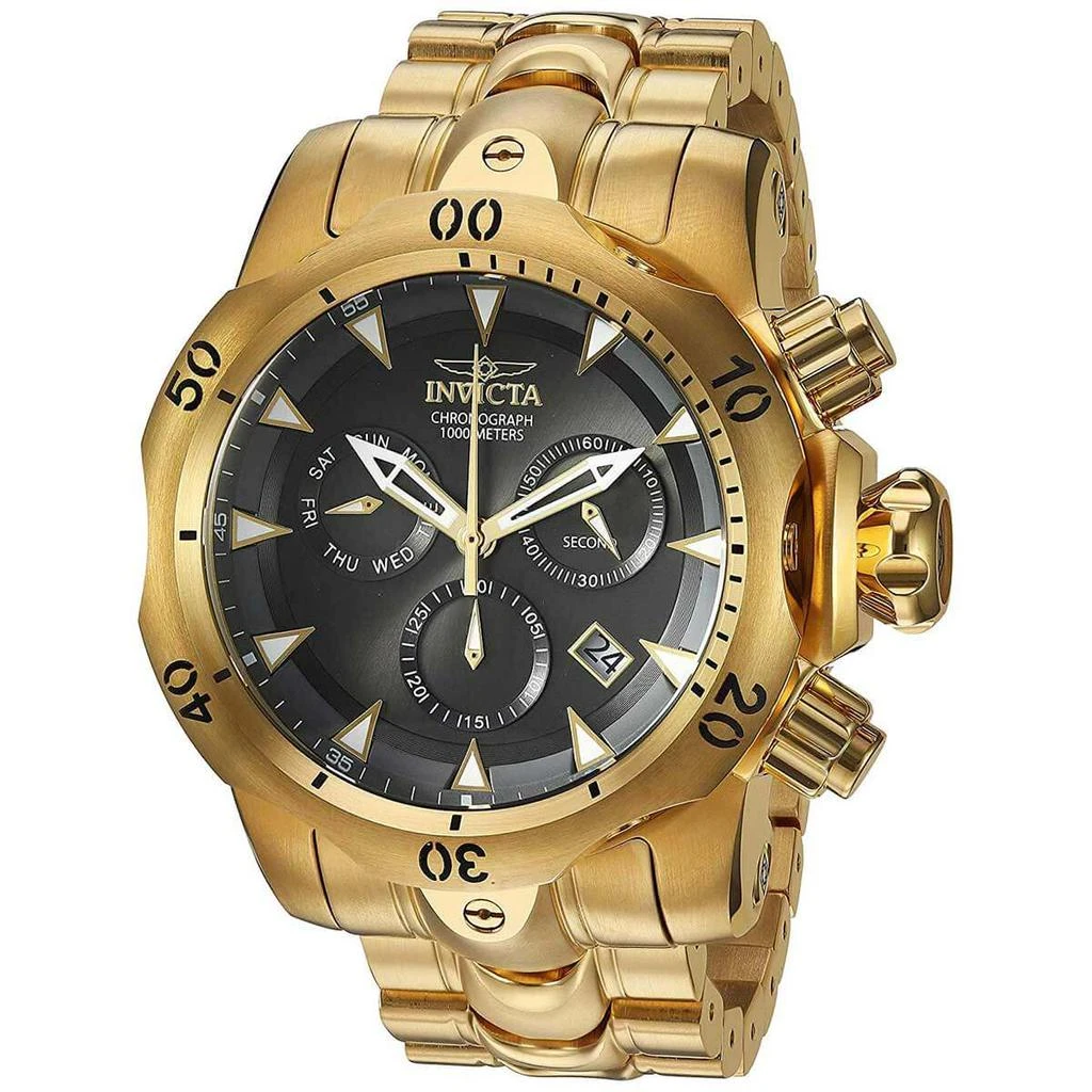 商品Invicta|Invicta Men's Chronograph Watch - Venom Gunmetal Dial Yellow Gold Bracelet | 29644,价格¥1240,第1张图片