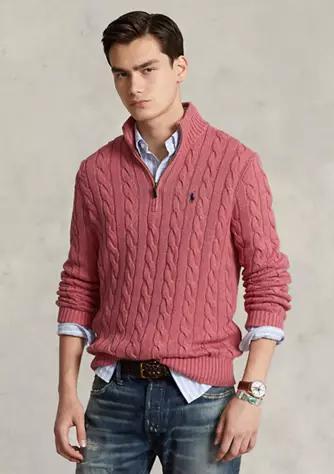 商品Ralph Lauren|Cable Knit Cotton Sweater,价格¥646,第1张图片