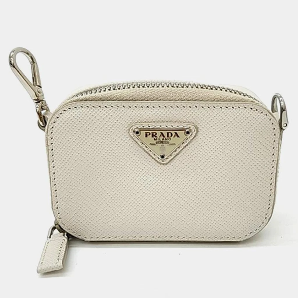 商品[二手商品] Prada|Prada Ivory Saffiano Mini Cross and Coin Purse,价格¥4837,第1张图片