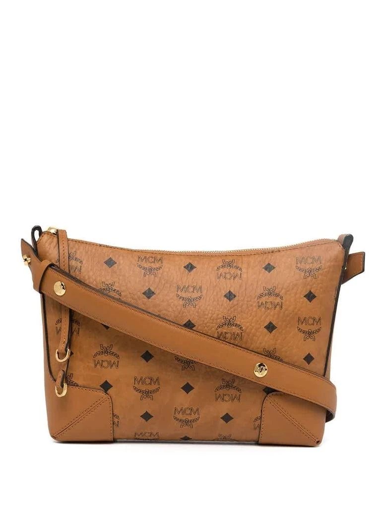 商品MCM|MCM Ladies Klara Shoulder Bag in Cognac Visetos,价格¥3503,第1张图片