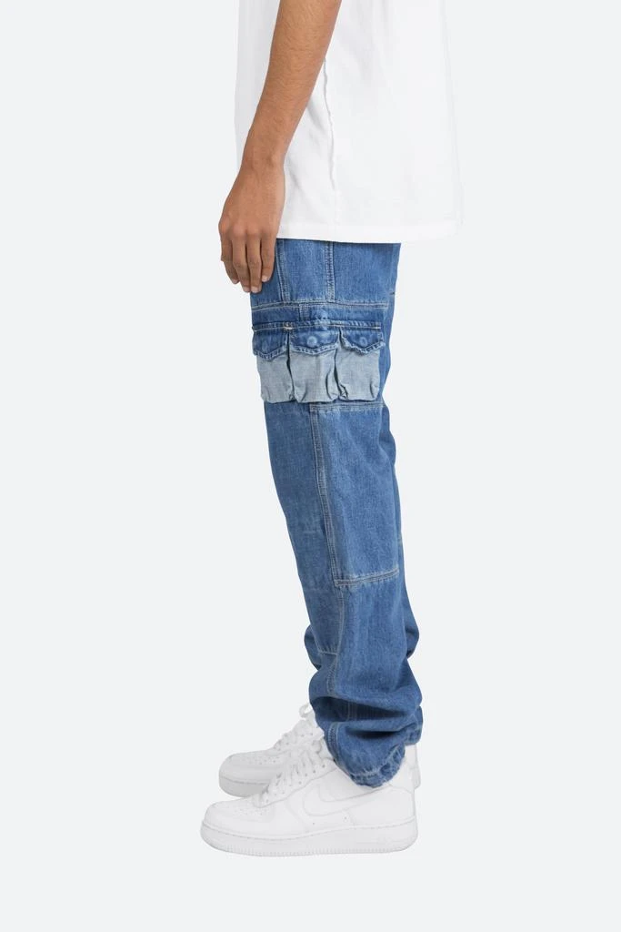 商品MNML|V244 Cargo Baggy Denim - Blue,价格¥365,第3张图片详细描述