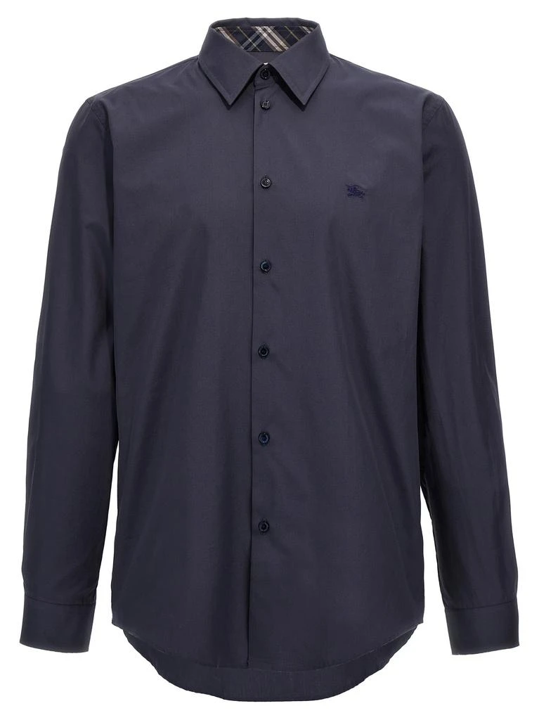 商品Burberry|Logo Embroidery Shirt Shirt And Blouse Blue,价格¥2724,第1张图片