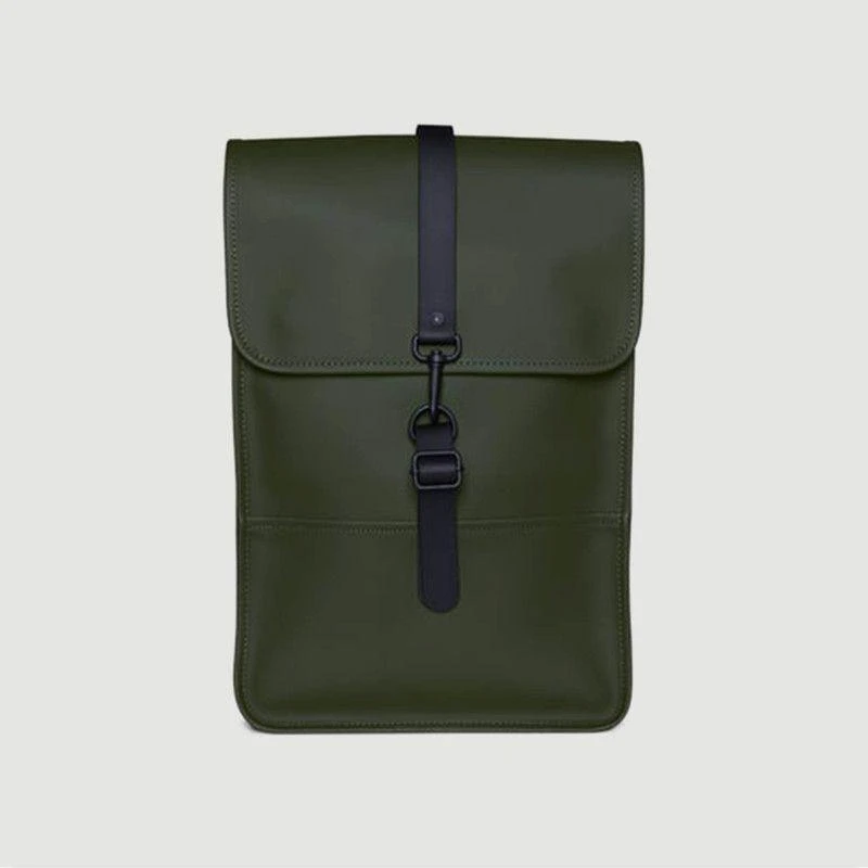 商品RAINS|Mini backpack in coated canvas Vert RAINS,价格¥312,第1张图片