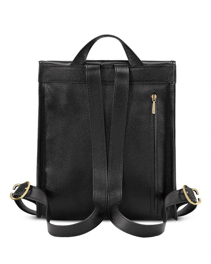 商品Longchamp|Le Foulonné Top Zip Leather Backpack,价格¥4185,第4张图片详细描述