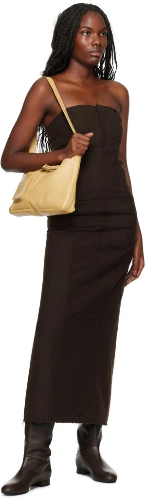 商品Gimaguas|Brown Broadcloth Maxi Dress,价格¥1233,第4张图片详细描述
