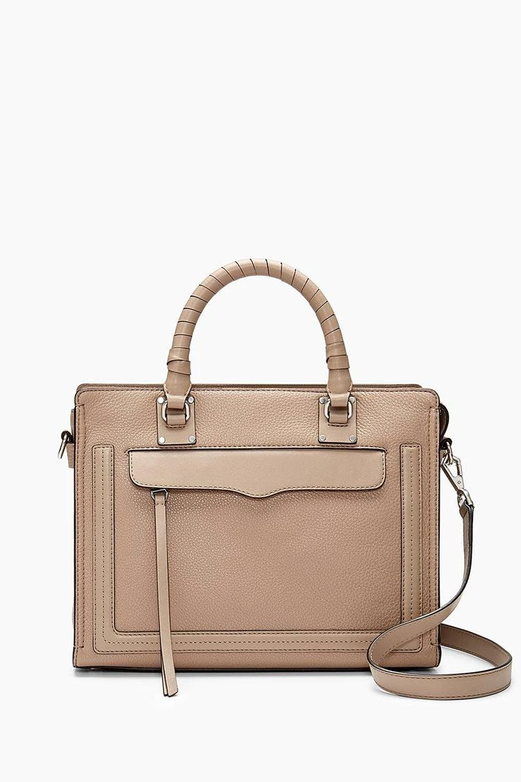 商品Rebecca Minkoff|Bree中号顶部拉链手提包,价格¥1094,第1张图片