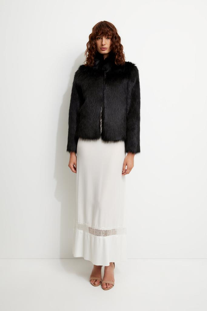 Fur Delish Jacket in Black商品第5张图片规格展示