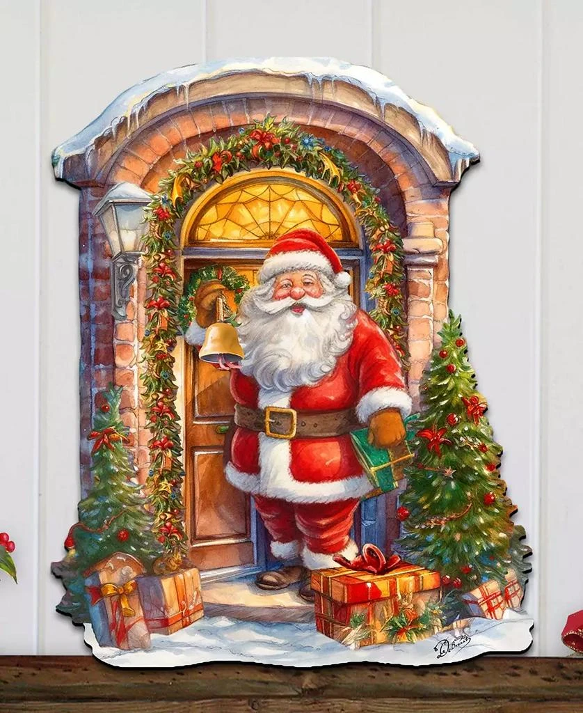商品Designocracy|Knocking the Christmas Wooden Wall Decor Door Decor G. DeBrekht,价格¥1099,第3张图片详细描述