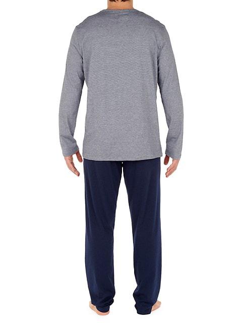 2-Piece Long-Sleeve Top & Pants Pajama Set商品第4张图片规格展示