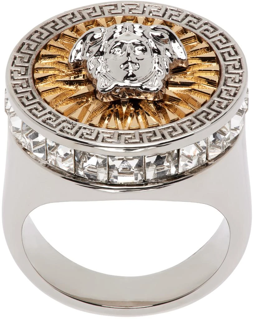 商品Versace|Silver Crystal Icon Ring,价格¥3023,第1张图片