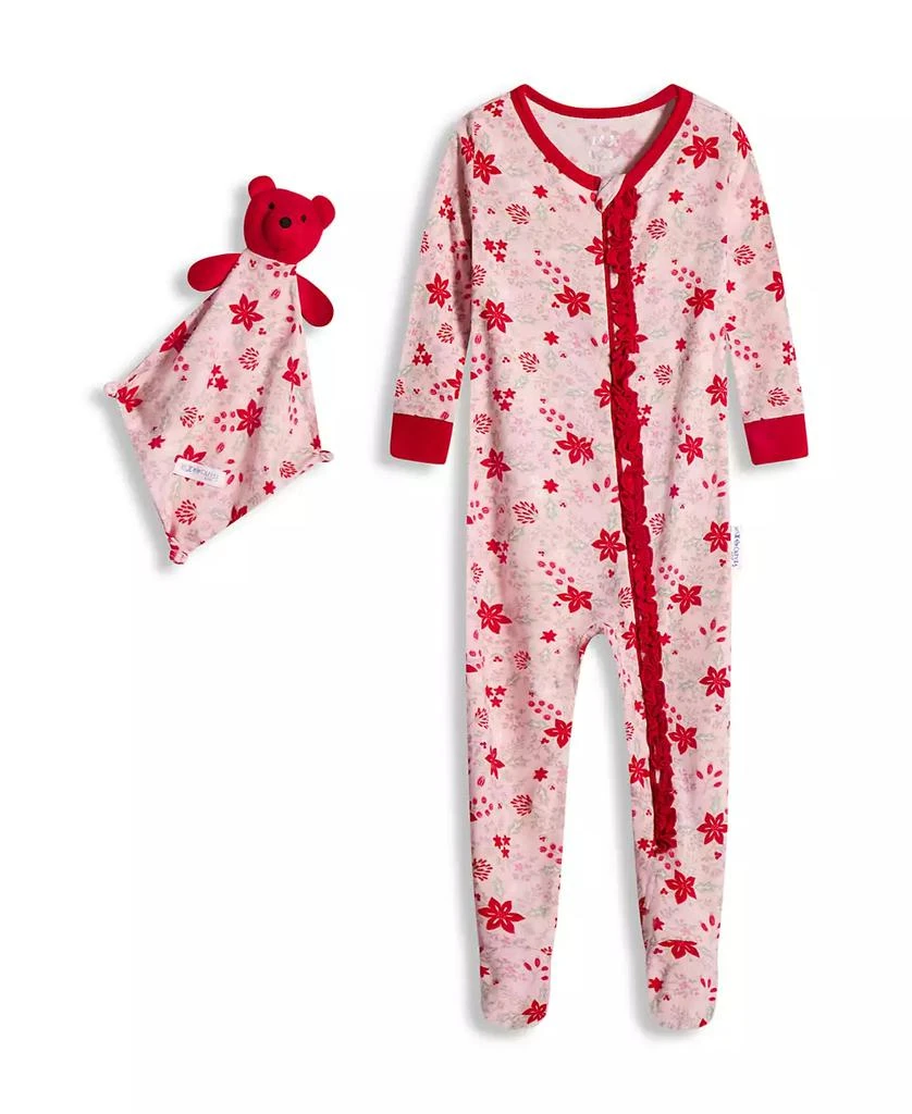 商品Max & Olivia|Baby Girls Snug Fit Coverall 2-Piece Pajama Set,价格¥72,第1张图片