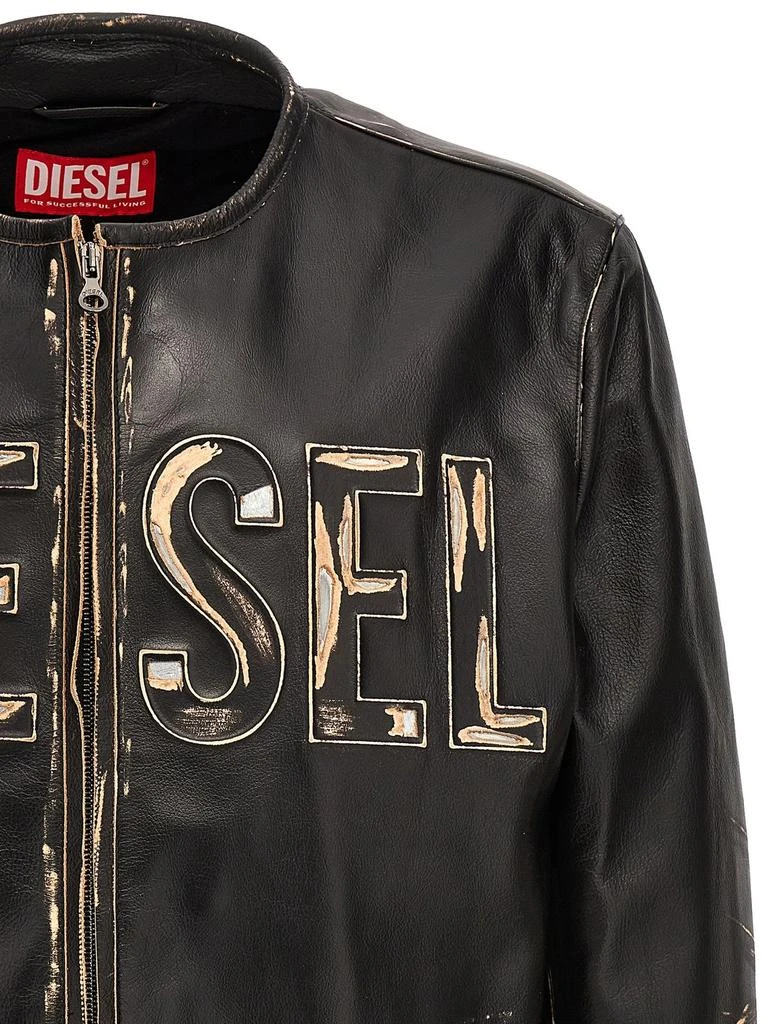 商品Diesel|Diesel Logo Detailed Zip-Up Jacket,价格¥6098,第3张图片详细描述