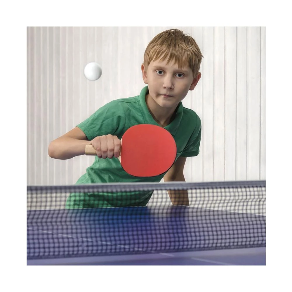 Hey Play Table Tennis Set - Portable Instant Two Player Game With Retractable Net, Wooden Paddles And Balls For Two Player Family Fun On The Go 商品