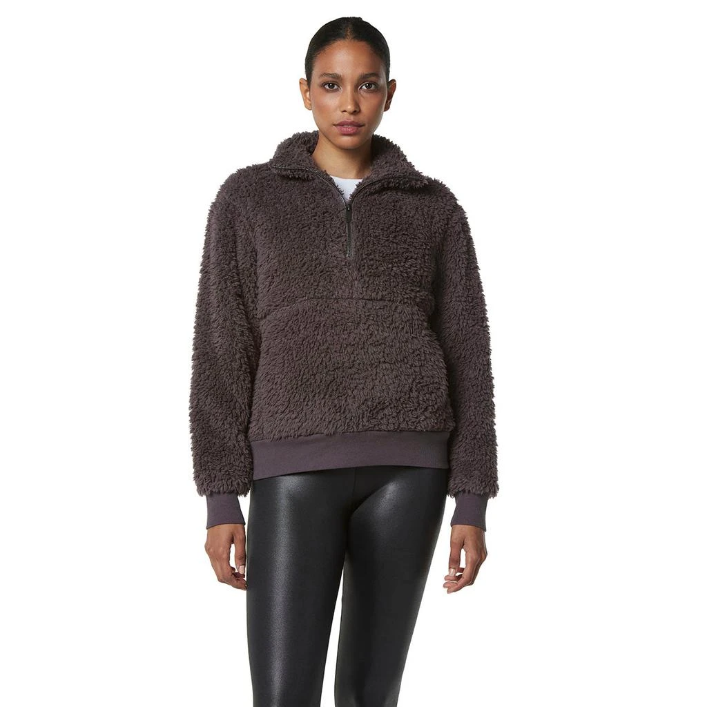 商品Marc New York by Andrew Marc|Marc New York Women's Ultra Soft 1/4 Zip Faux Fur Pullover,价格¥97,第3张图片详细描述