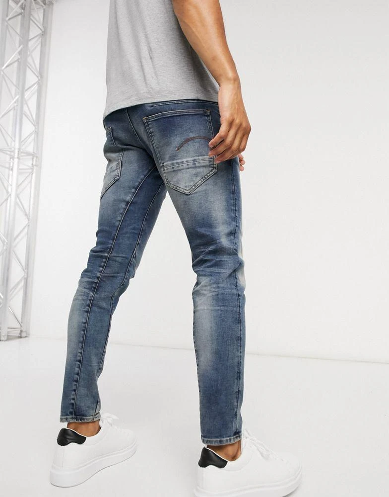 商品G-Star|G-Star D-Staq 3D slim fit jeans in medium aged,价格¥736,第1张图片