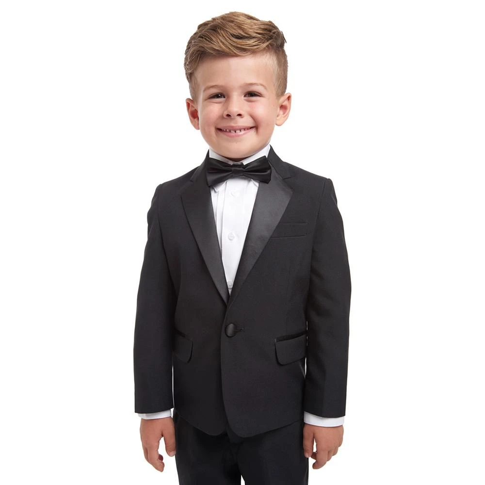 商品Nautica|4-Piece Tuxedo Suit, Shirt & Bowtie, Little Boys,价格¥422,第5张图片详细描述