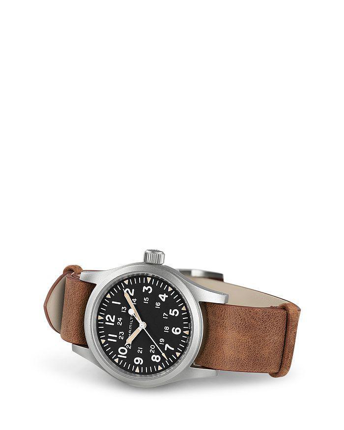 商品Hamilton|Mechanical Khaki Field Watch, 38mm,价格¥3929,第4张图片详细描述