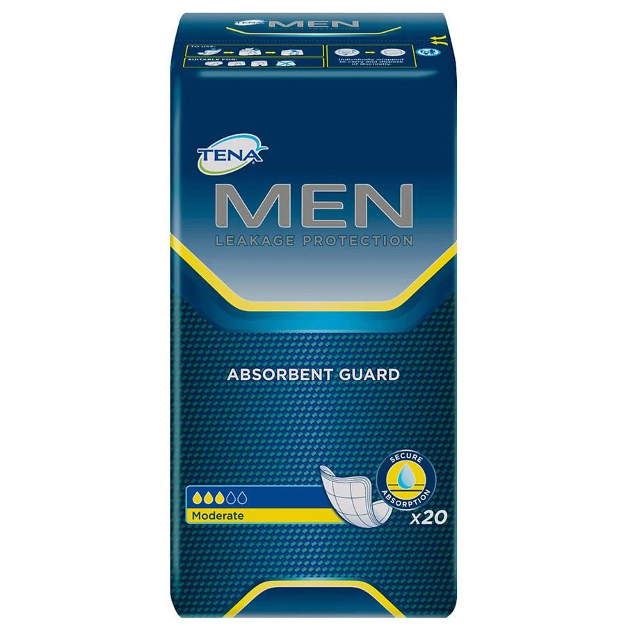 商品Tena|Incontinence Guards For Men, Moderate Moderate,价格¥67,第1张图片