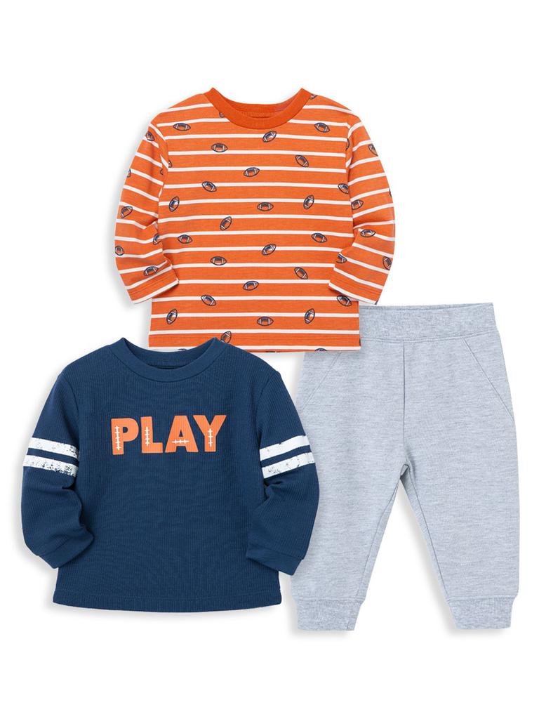 Baby Boy's 3-Piece Football T-Shirts & Pants Set商品第3张图片规格展示