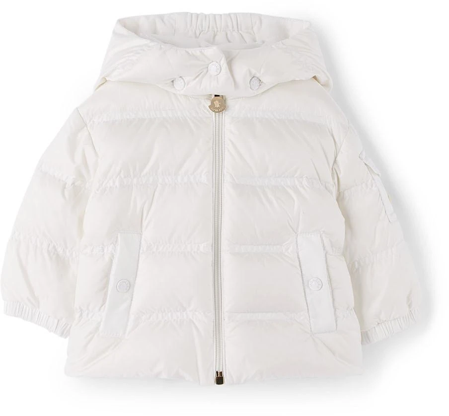 商品Moncler|Baby White Down Childe Jacket,价格¥3689,第1张图片