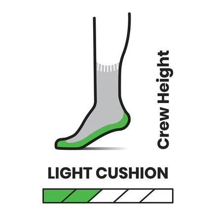 商品SmartWool|Hike Light Cushion Striped Crew Sock - Kids',价格¥99,第2张图片详细描述