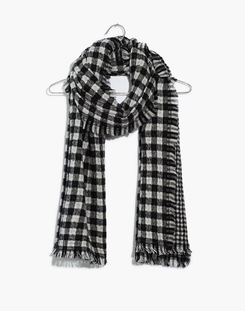 商品Madewell|Double-Faced Plaid Scarf,价格¥378,第3张图片详细描述