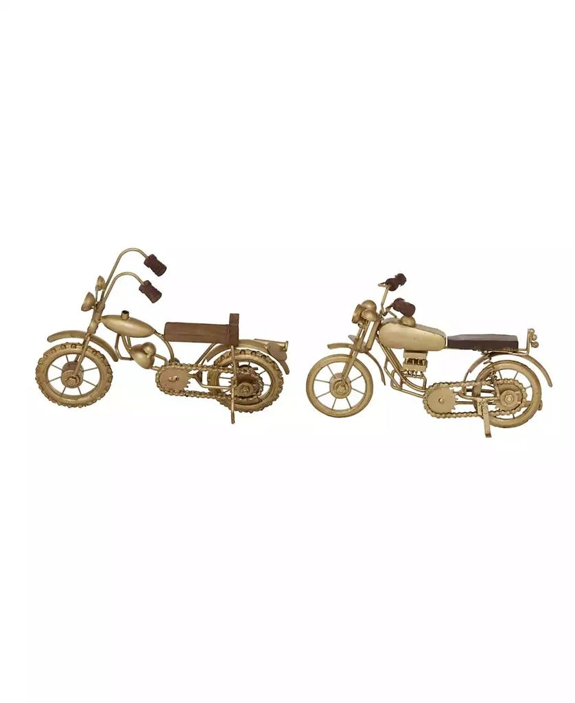 商品Rosemary Lane|Metal Contemporary Motorcycle Sculpture, Set of 2,价格¥666,第4张图片详细描述