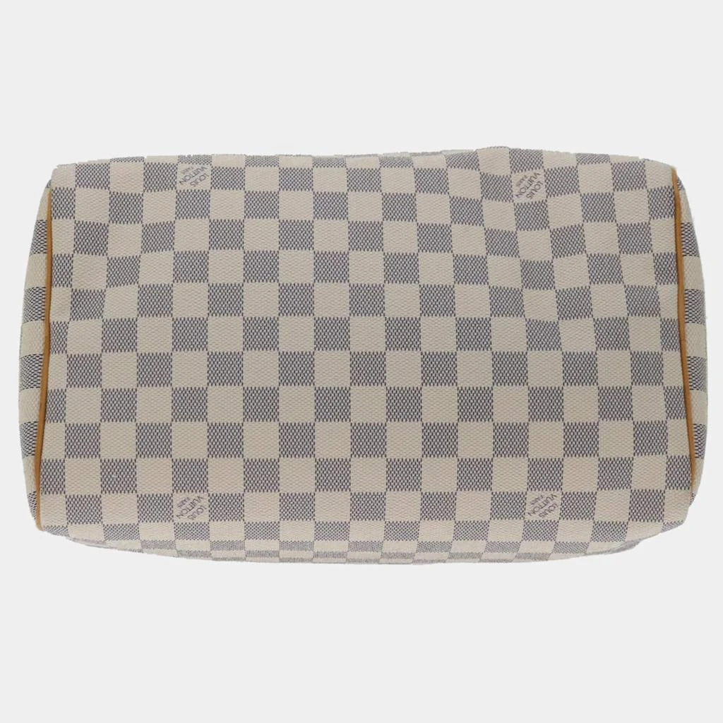 商品[二手商品] Louis Vuitton|Louis Vuitton White Damier Azur Canvas Speedy 30 Satchel,价格¥11794,第4张图片详细描述