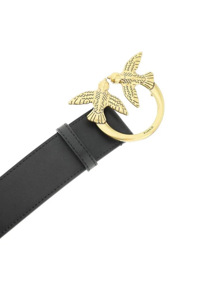 商品PINKO|Pinko Love Birds Leather Belt,价格¥414,第3张图片详细描述