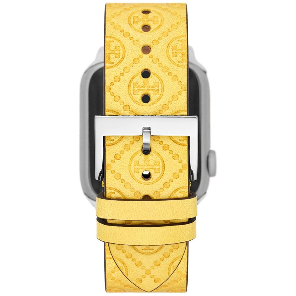 商品Tory Burch|Interchangeable Monogram Lemon Leather Strap For Apple Watch® 38mm/40mm,价格¥648,第4张图片详细描述