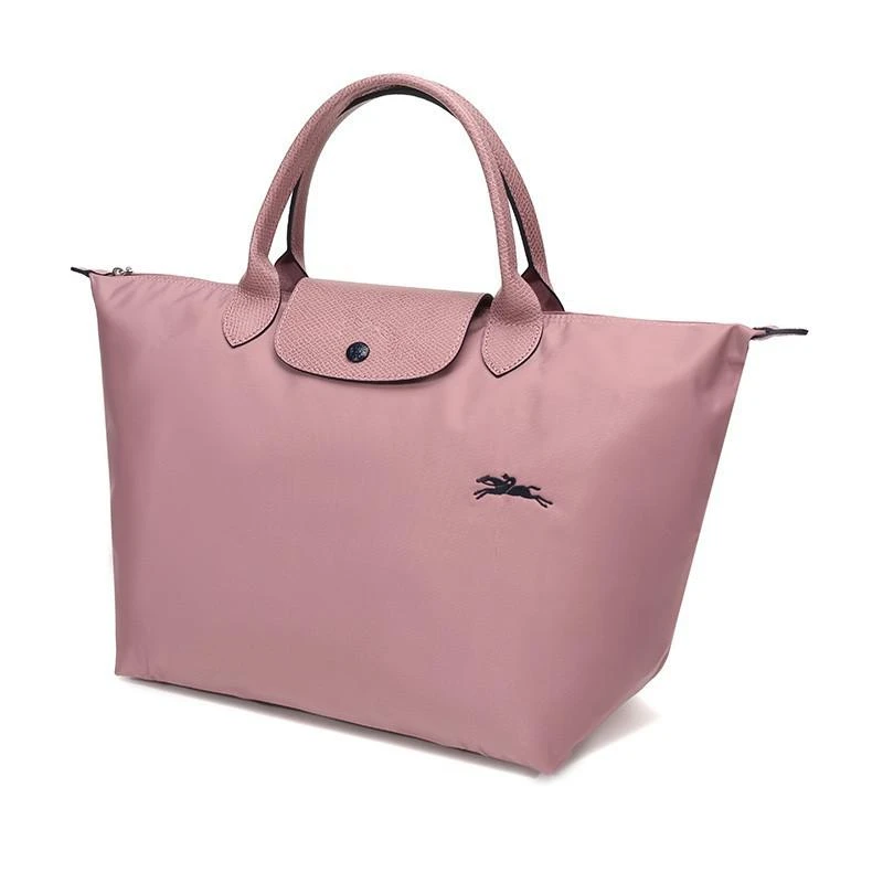 商品[国内直发] Longchamp|珑骧LONGCHAMP包包女包饺子包短柄中号可折叠手提包饺子包礼物送女友 短柄中号复古粉色L1623 619 P44,价格¥485,第4张图片详细描述