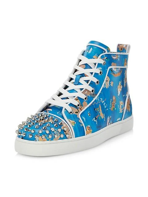 商品Christian Louboutin|Louis Orlata Spiked High-Top Sneakers,价格¥8195,第2张图片详细描述