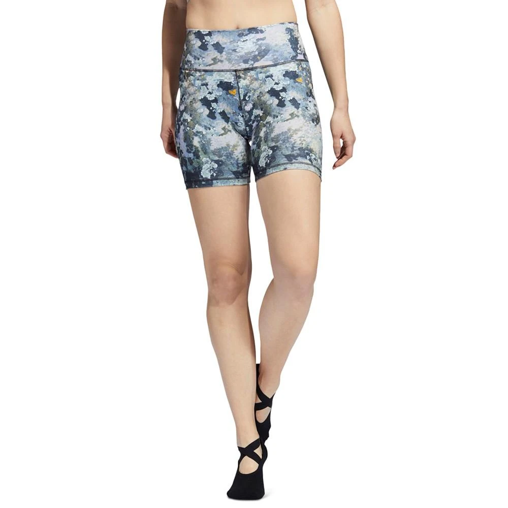 商品Adidas|Women's Yoga Studio Printed Short Tights,价格¥136,第1张图片