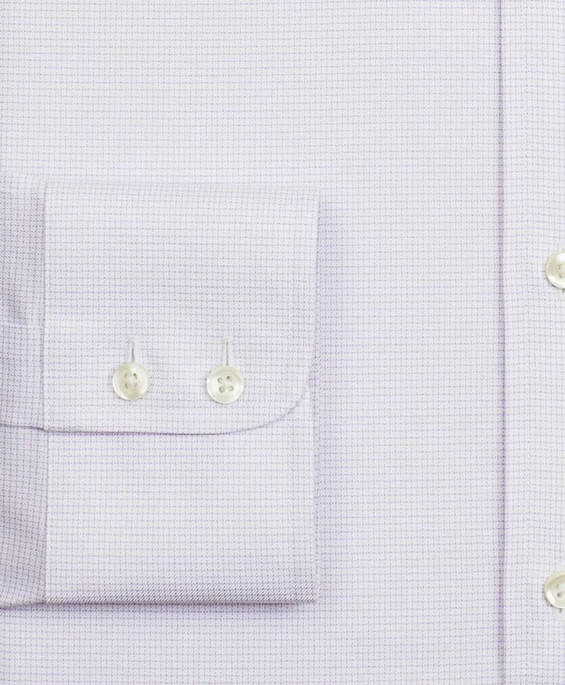 商品Brooks Brothers|Stretch Regent Regular-Fit Dress Shirt, Non-Iron Twill Ainsley Collar Micro-Check,价格¥399,第3张图片详细描述