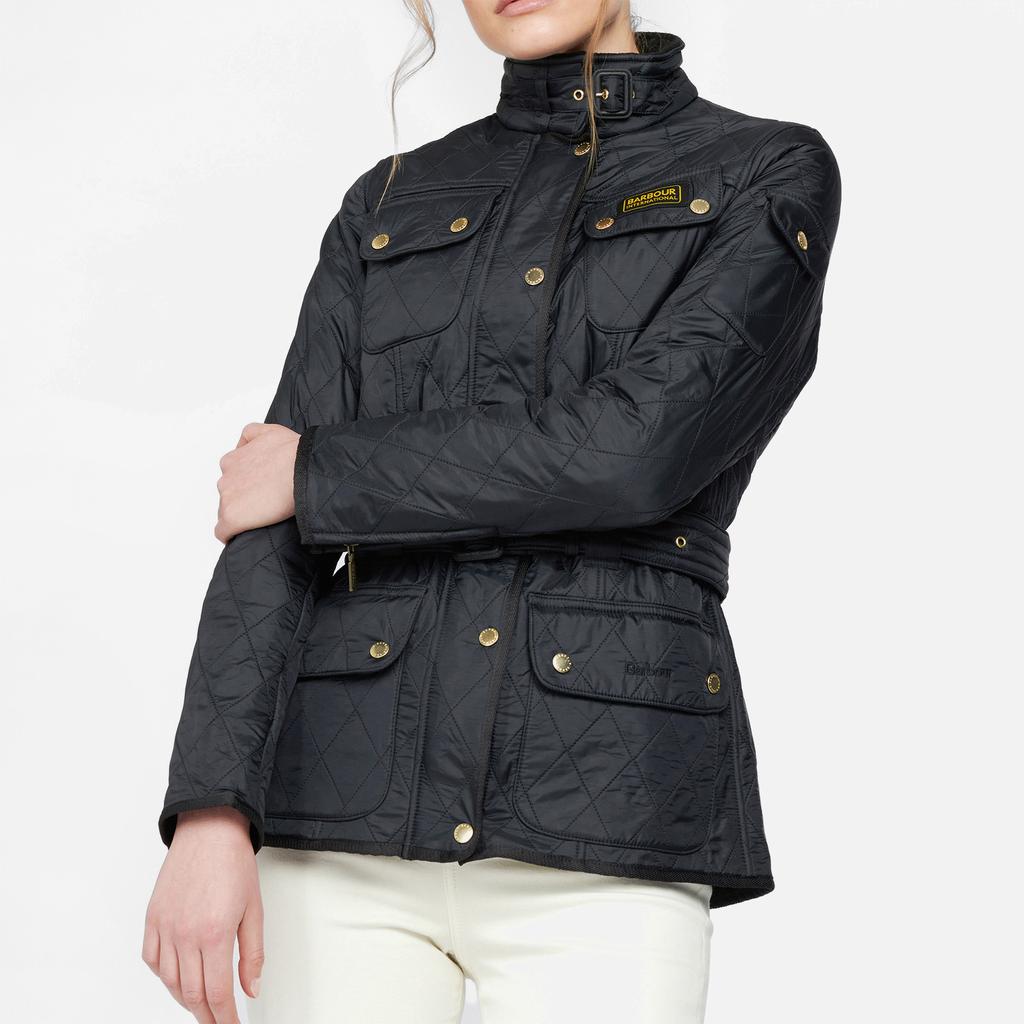 Barbour International Women's Polarquilt Jacket - Black商品第1张图片规格展示