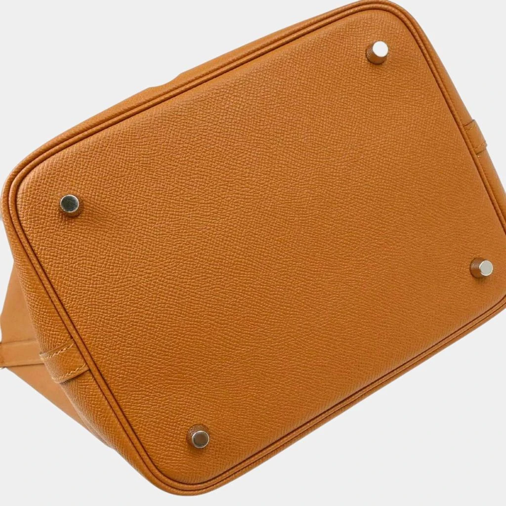 商品[二手商品] Hermes|Hermes Gold Epsom Leather Picotin Lock MM Tote Bag,价格¥32959,第4张图片详细描述