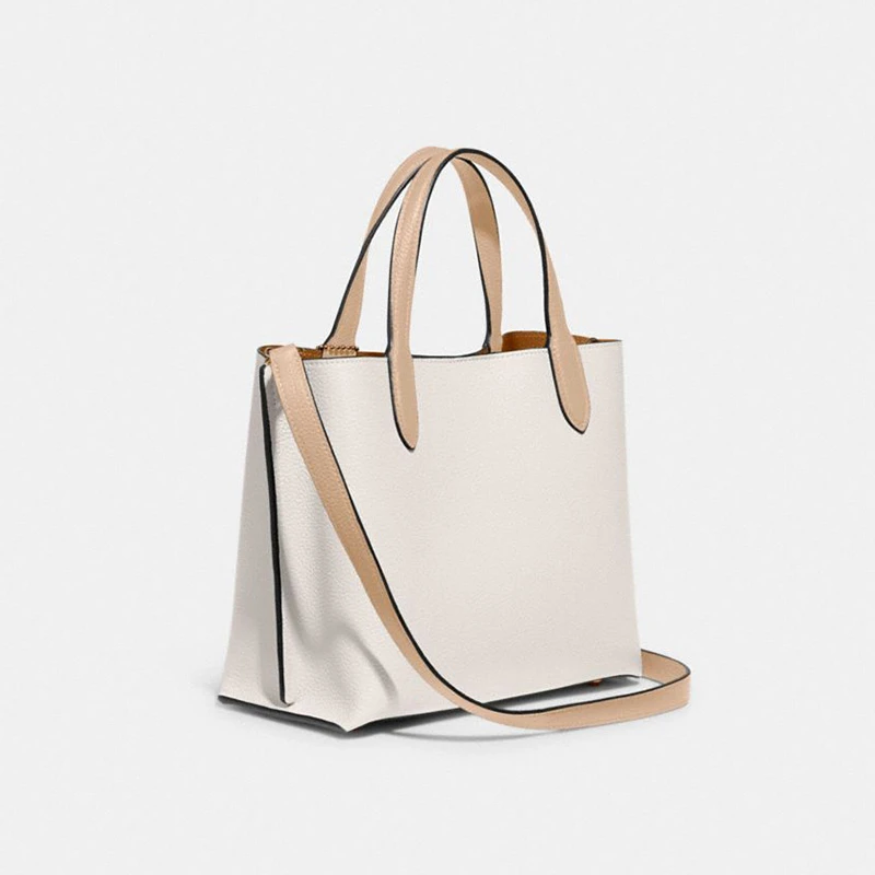COACH蔻驰 女士专柜款白色牛皮革中号手提托特包C8561 B4CAH 商品