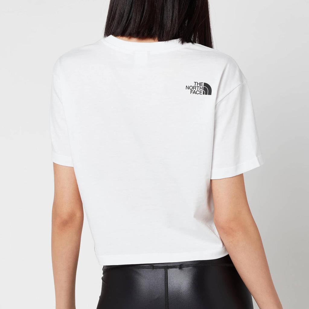 The North Face Women's Cropped Simple Dome Short Sleeve T-Shirt - TNF White商品第2张图片规格展示