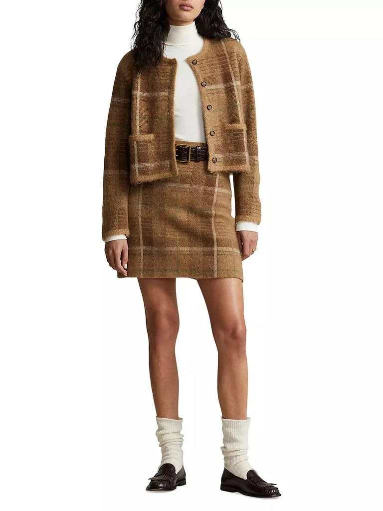 商品Ralph Lauren|Plaid Alpaca-Blend Cardigan,价格¥2758,第2张图片详细描述