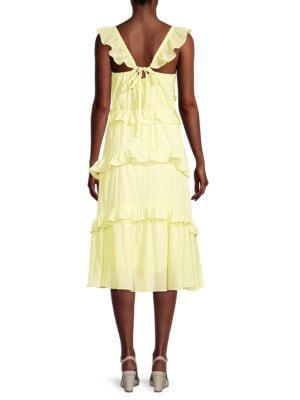 商品Lush|​Ruffle Tiered Midi Dress,价格¥298,第4张图片详细描述
