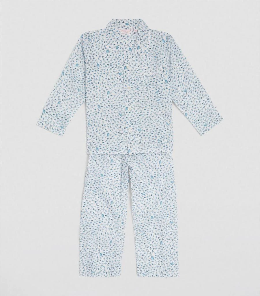 商品Derek Rose Kids|Cotton Bird Print Pyjamas (3-16 Years),价格¥1062,第2张图片详细描述