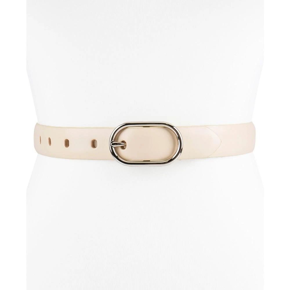 商品Calvin Klein|Women's Skinny Oval Center Bar Buckle Belt,价格¥160,第2张图片详细描述