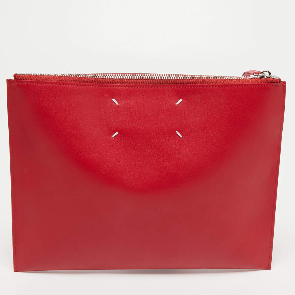 Maison Martin Margiela Red Leather Clutch商品第4张图片规格展示