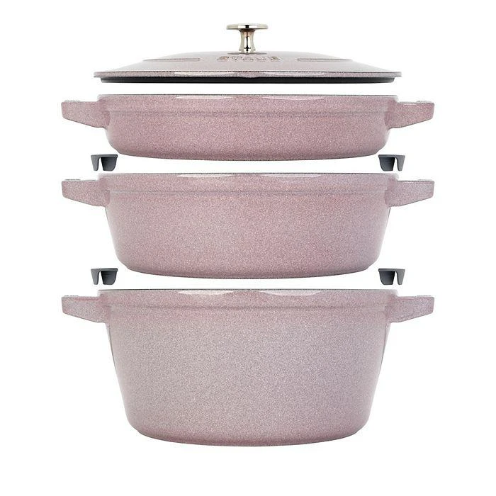 Lilac Enameled Cast Iron 4 Pc. Stackable Set 商品