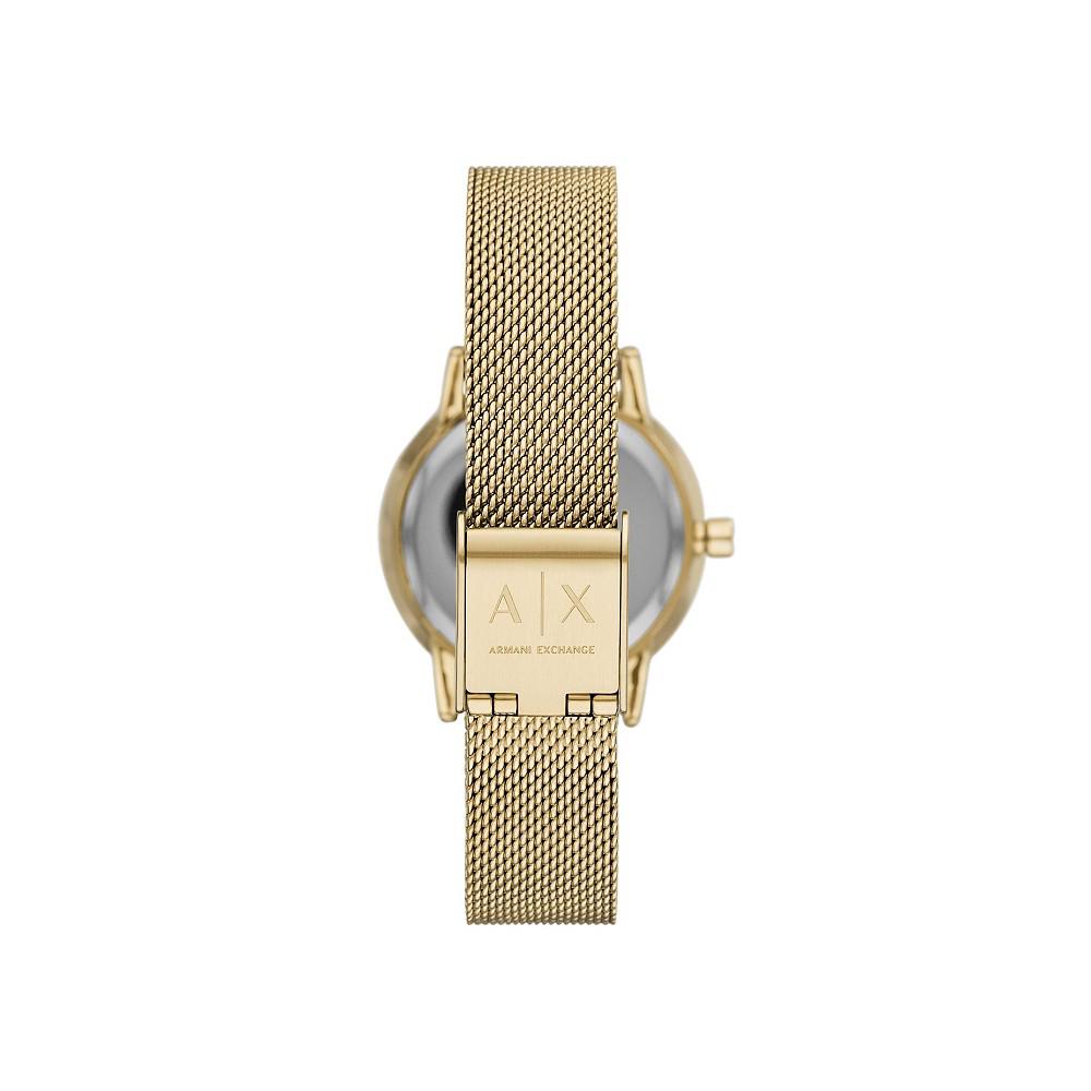 AX Women's Gold-Tone Stainless Steel Mesh Bracelet Watch 28mm商品第3张图片规格展示